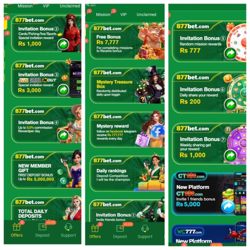 877bet Game rewards image