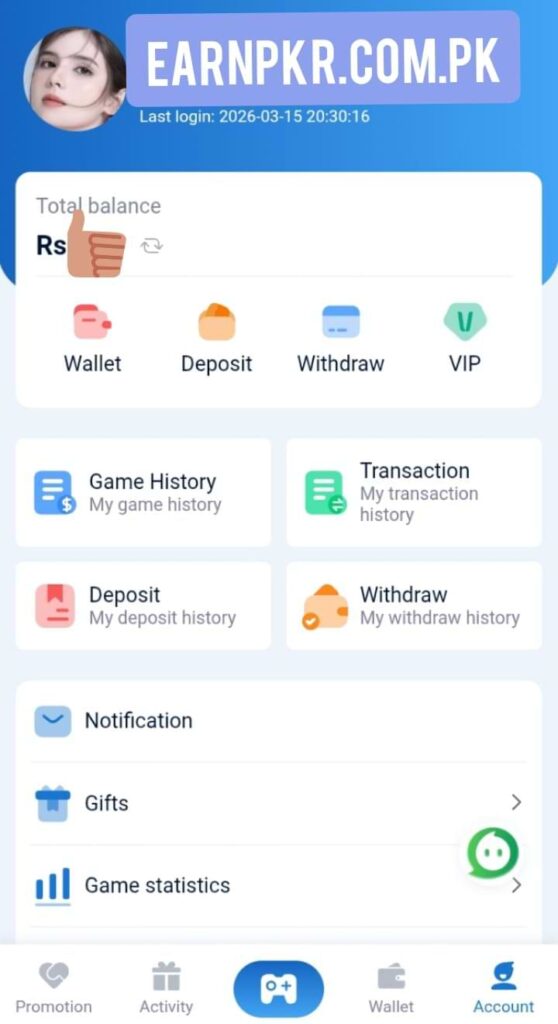 KKeagle Game deposit image